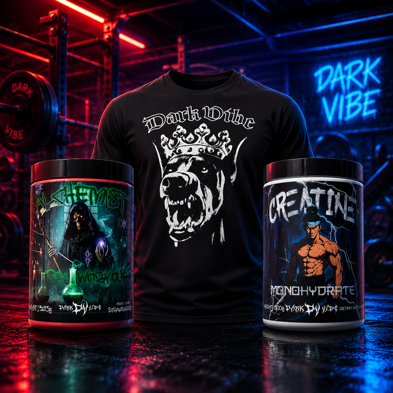 PRE-WORKOUT + CREATINE + T-SHIRT BUNDLE