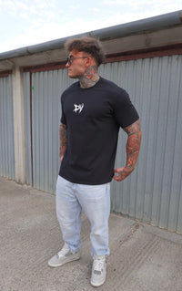 DARK VIBE METAL BACKPRINT T-SHIRT (BLACK)