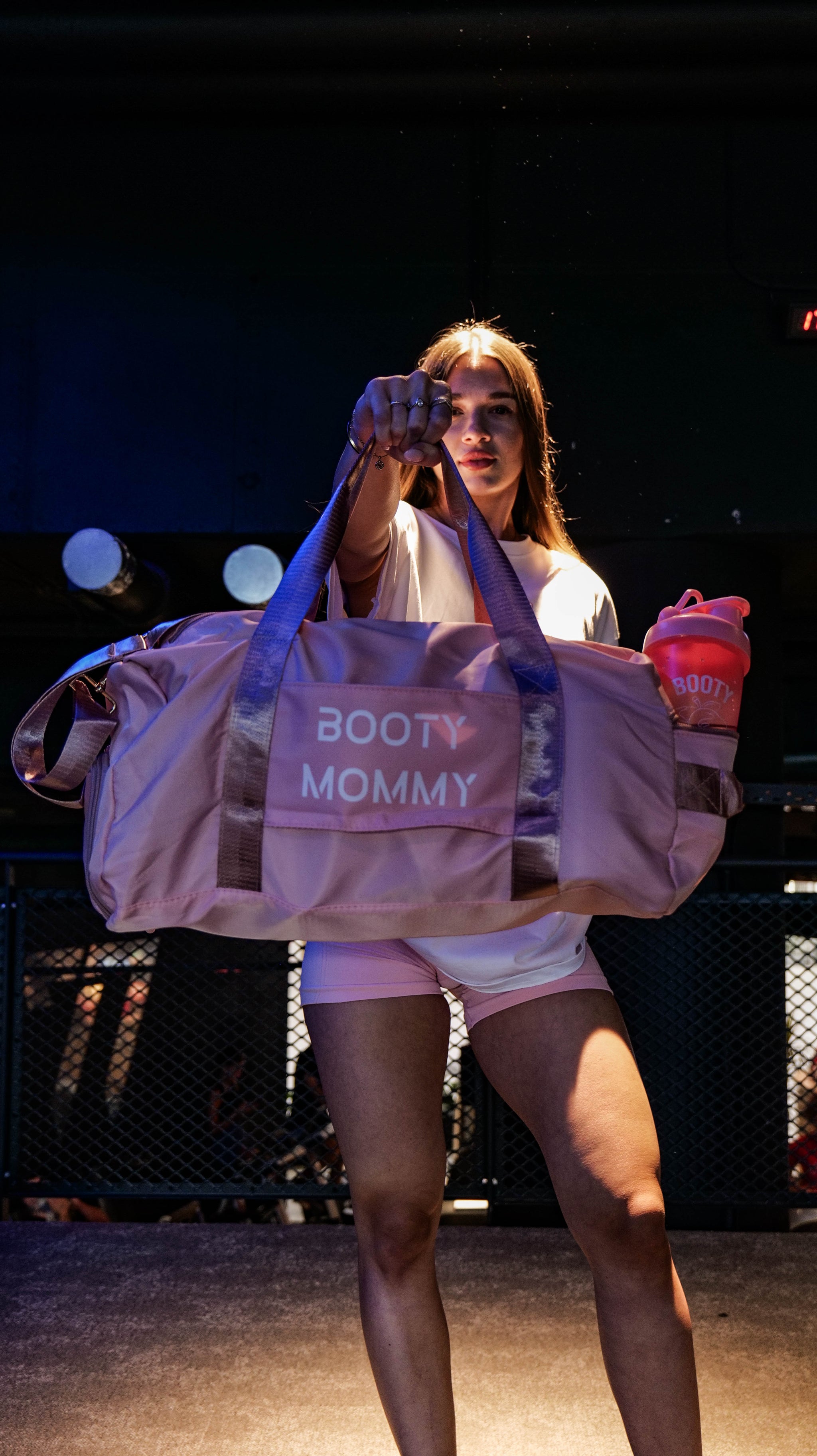 BABY PINK BOOTY MOMMY SPORT BAG