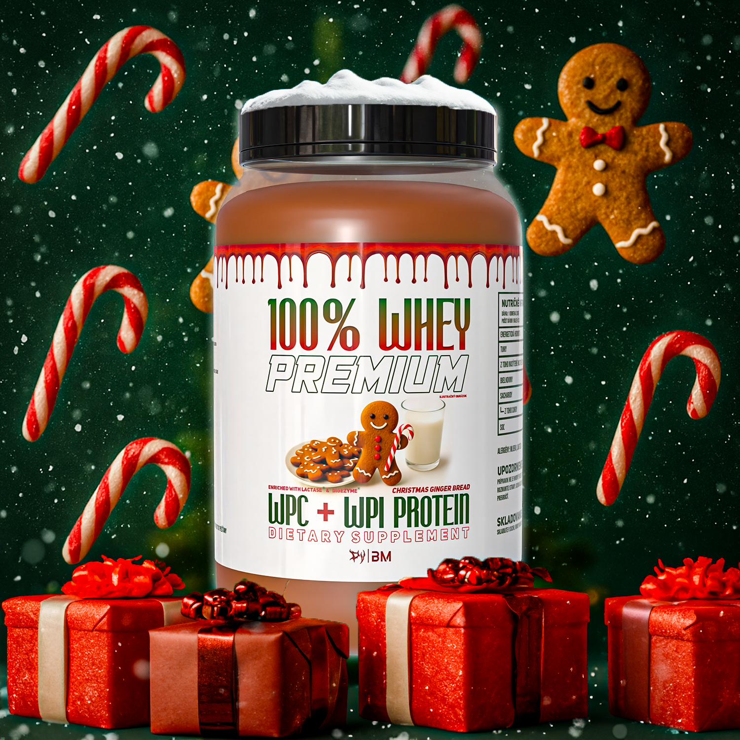 100% PREMIUM WHEY CHRISTMAS GINGERBREAD
