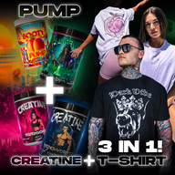 PRE-WORKOUT + CREATINE + T-SHIRT BUNDLE