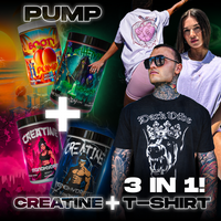 PRE-WORKOUT + CREATINE + T-SHIRT BUNDLE