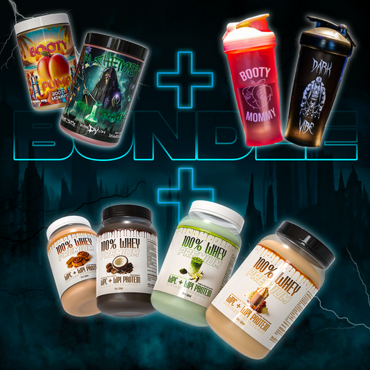 PRE-WORKOUT + PROTEIN + SHAKER BUNDLE