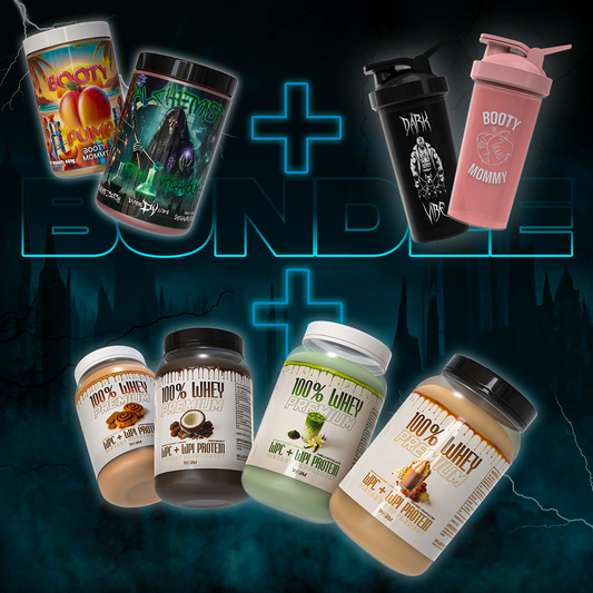 PRE-WORKOUT + PROTEIN + SHAKER BUNDLE